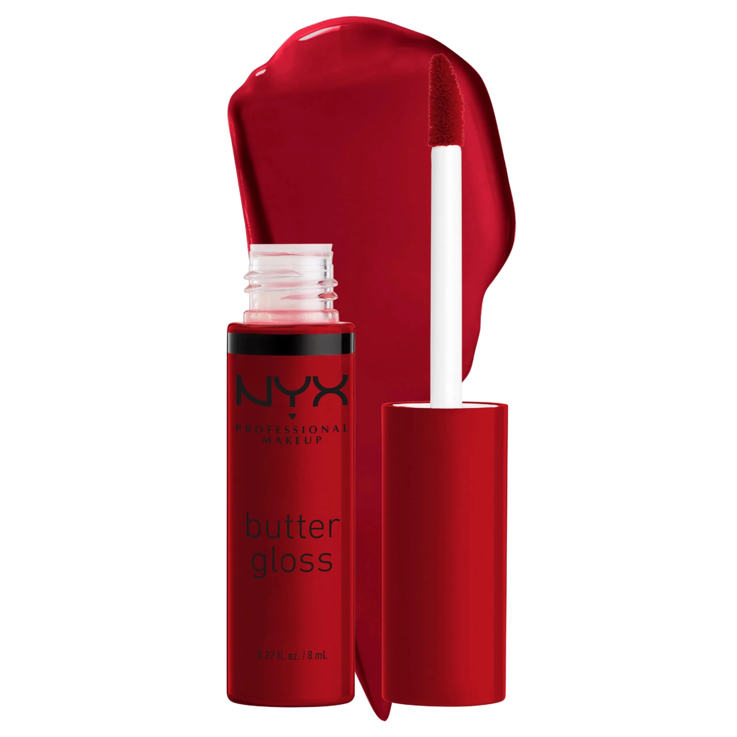 NYX PROFESSIONAL MAKEUP Butter Gloss Bling Lip Gloss - Rocky Road (Wine) | Vegan & Non-Sticky Shine - main product image