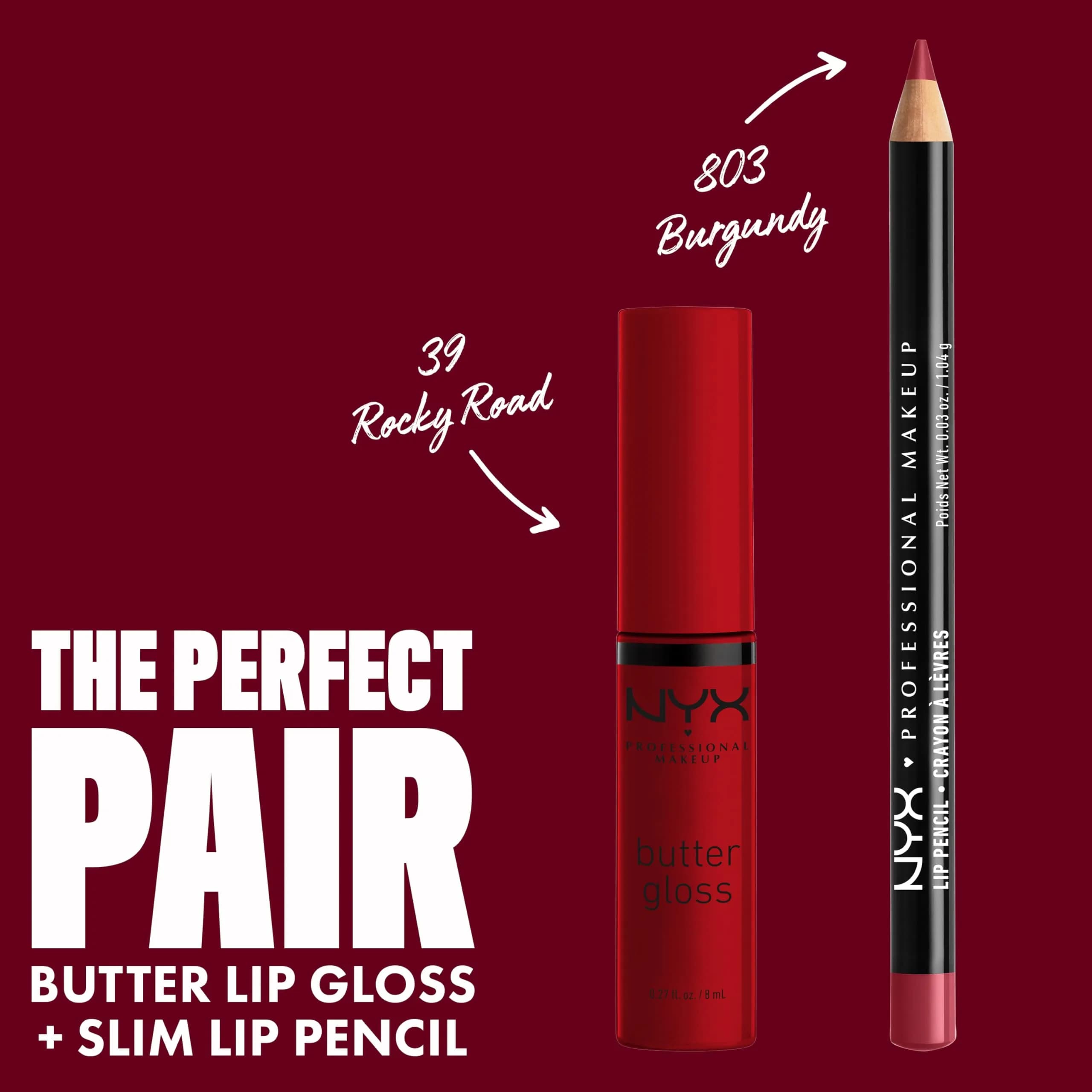NYX PROFESSIONAL MAKEUP Butter Gloss Bling Lip Gloss - Rocky Road (Wine) | Vegan & Non-Sticky Shine thumbnail 3