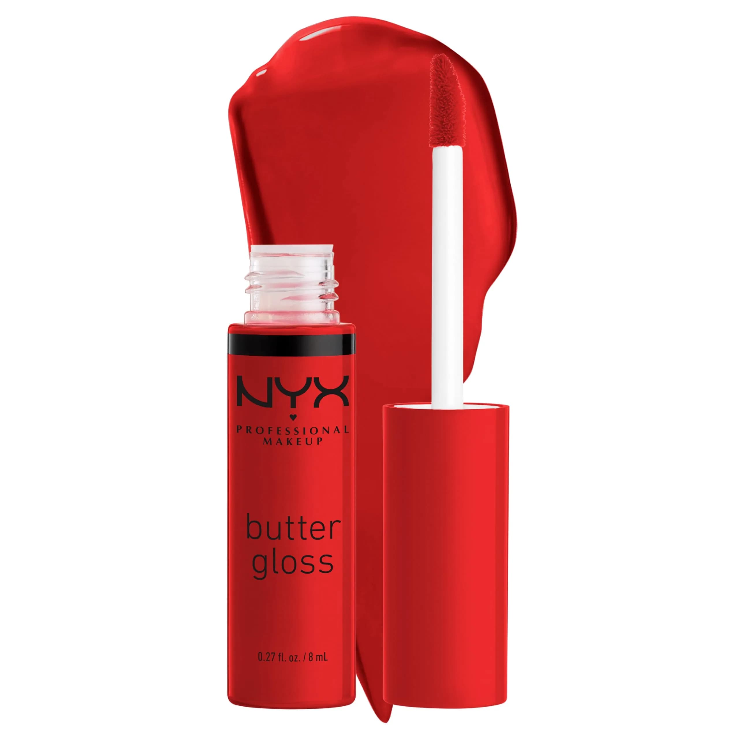 NYX PROFESSIONAL MAKEUP Butter Gloss Apple Crisp, Modern Red | 8 ml (0.27 Fl Oz) — Apple Crisp