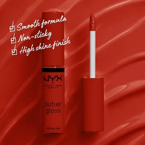 NYX PROFESSIONAL MAKEUP Butter Gloss Apple Crisp, Modern Red | 8 ml (0.27 Fl Oz) - view 2
