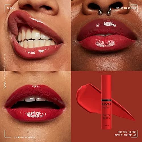 NYX PROFESSIONAL MAKEUP Butter Gloss Apple Crisp, Modern Red | 8 ml (0.27 Fl Oz) - view 3