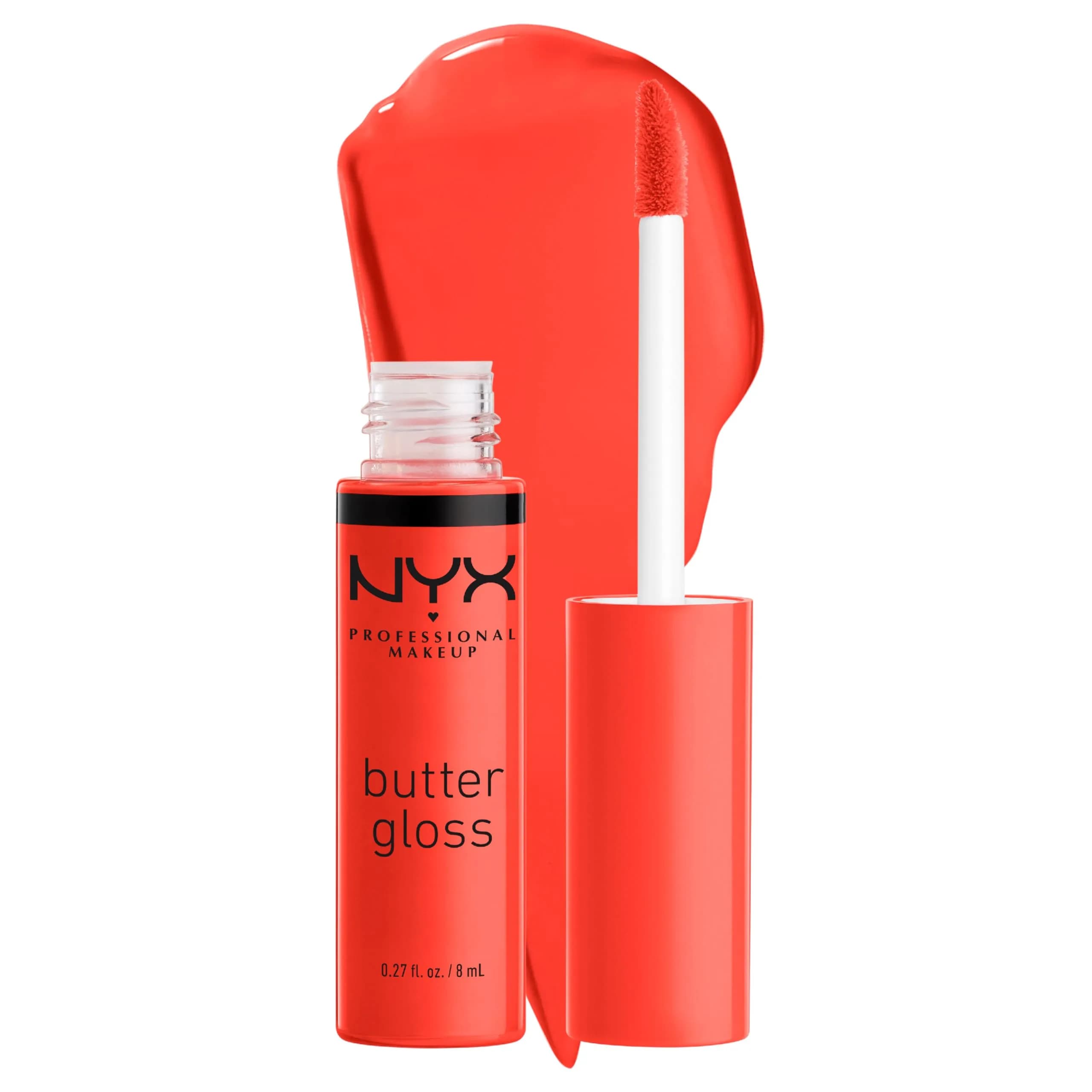 NYX PROFESSIONAL MAKEUP Butter Gloss Bling Lip Gloss in Orangesicle (Orange) - Vegan & Non-Sticky Shine - main product image
