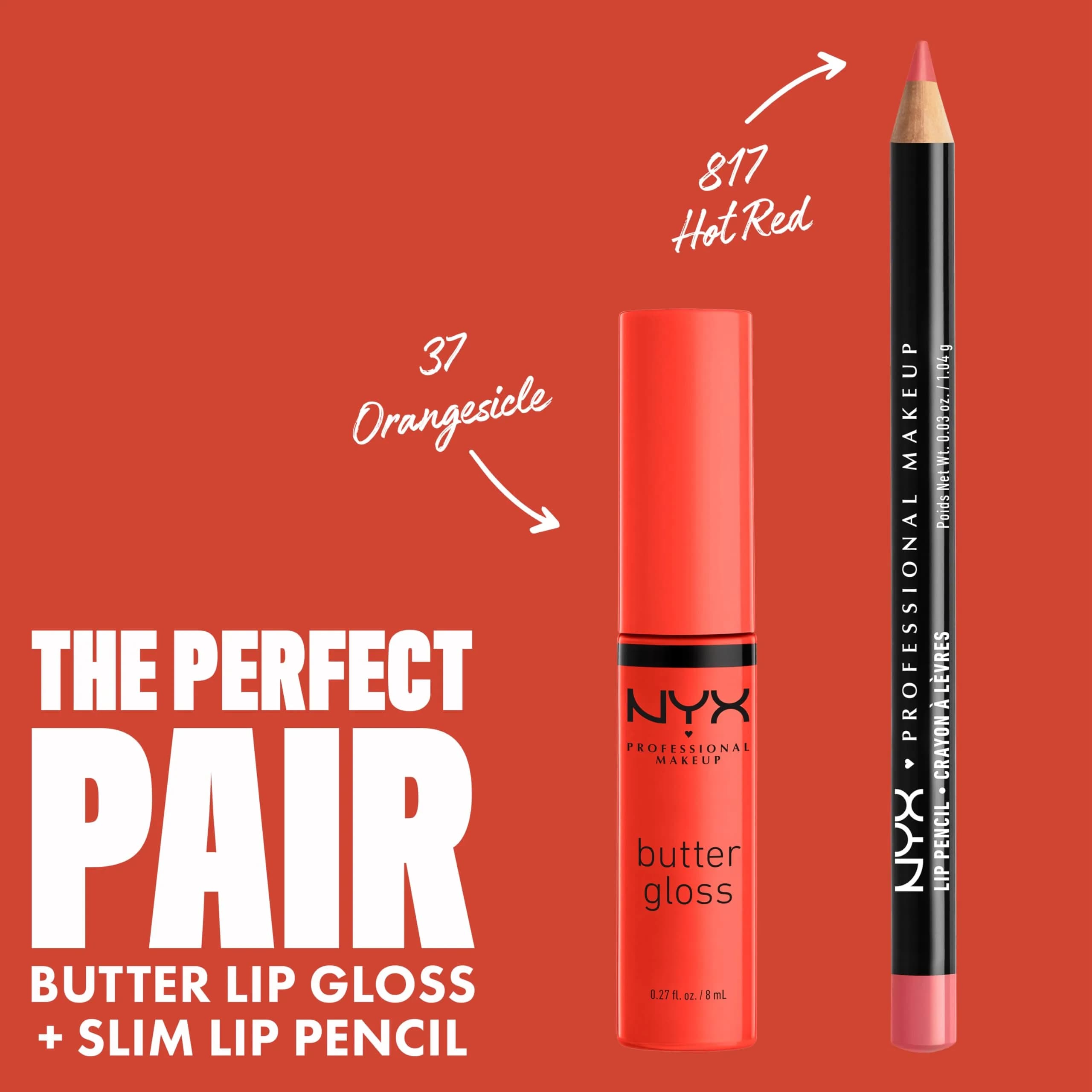 NYX PROFESSIONAL MAKEUP Butter Gloss Bling Lip Gloss in Orangesicle (Orange) - Vegan & Non-Sticky Shine thumbnail 4