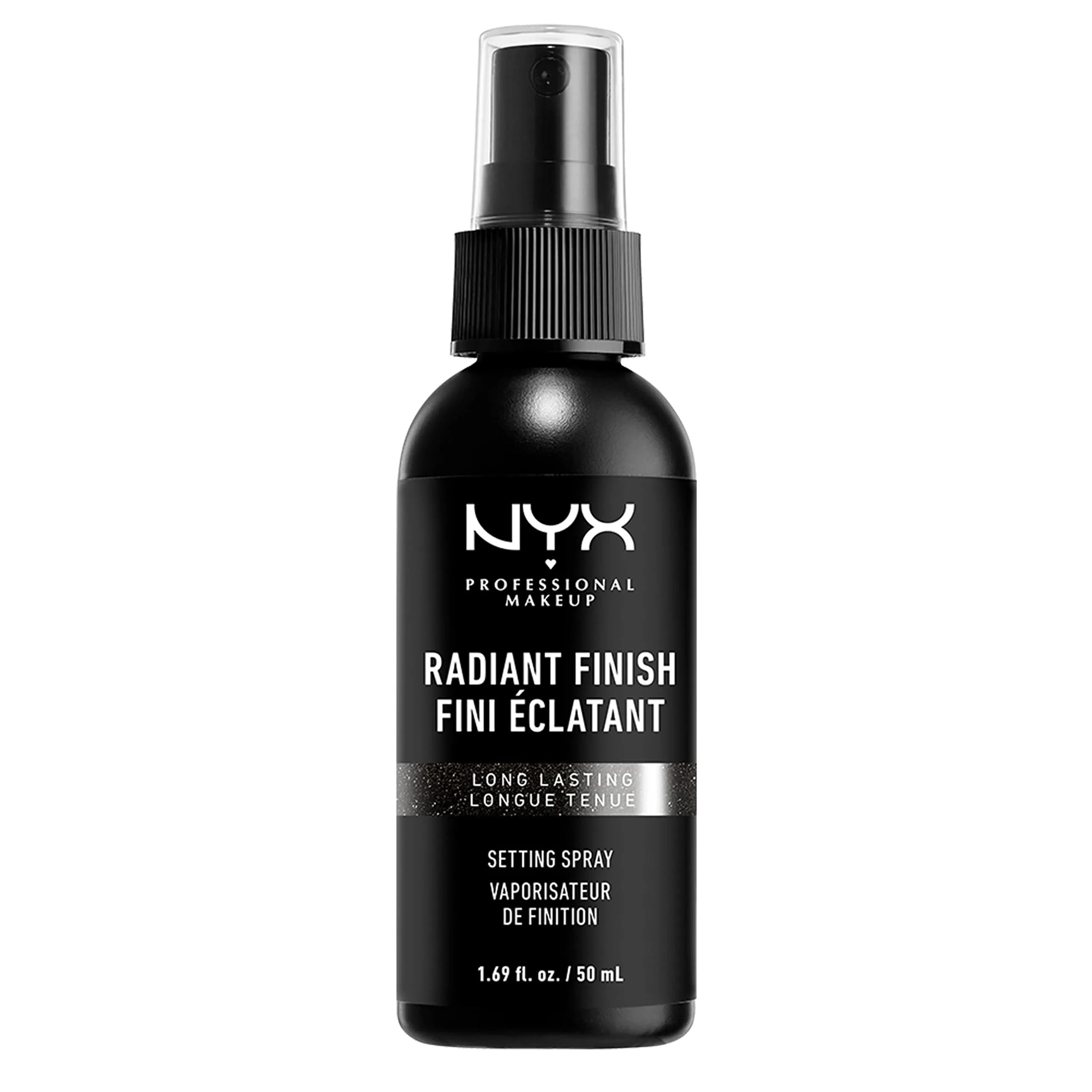 NYX PROFESSIONAL MAKEUP Radiant Finish Setting Spray with Micro Pearls - Vegan, Lightweight Face Mist for 16HR Wear - main product image