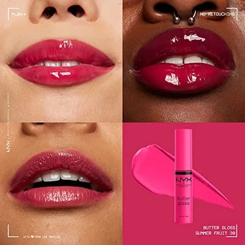 NYX PROFESSIONAL MAKEUP Butter Gloss Bling Lip Gloss in Hustla (7.65 ml) - Vegan & Non-Sticky Shine thumbnail 3