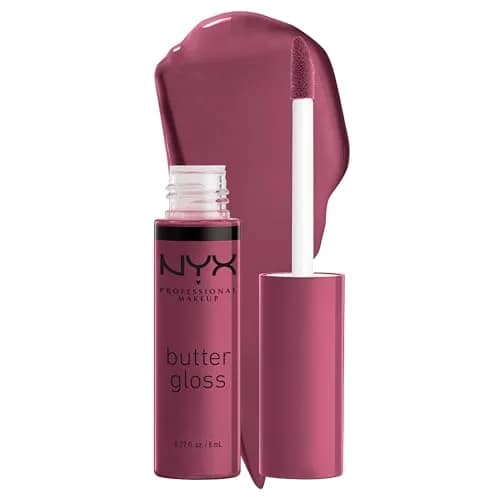 NYX PROFESSIONAL MAKEUP Butter Gloss Lip Gloss - Cranberry Pie (Mauve Purple) 7.9ml (0.27 Fl Oz) | PETA Certified Cruelty-Free thumbnail 1