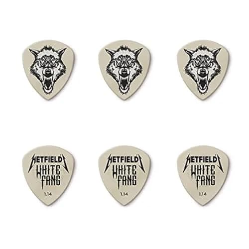 Jim Dunlop Hetfield's White Fang Pick Tin 1.14MM | Superior Grip & Snappy Attack thumbnail 3