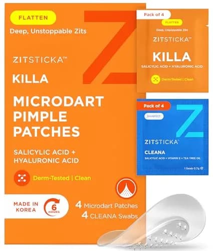 ZitSticka Killa Kit Microdart Pimple Patch for Face, 4 Count | Fast-Acting, Deep Zits Targeted thumbnail 1