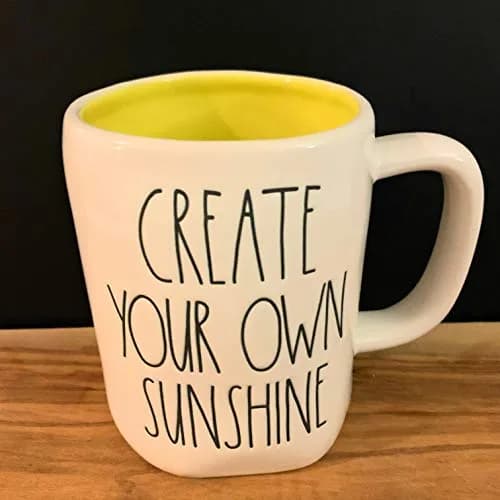 Rae Dunn by Magenta CREATE YOUR OWN SUNSHINE Mug - 473ml (16oz) | Modern Alphabet Ceramic Coffee Cup thumbnail 1