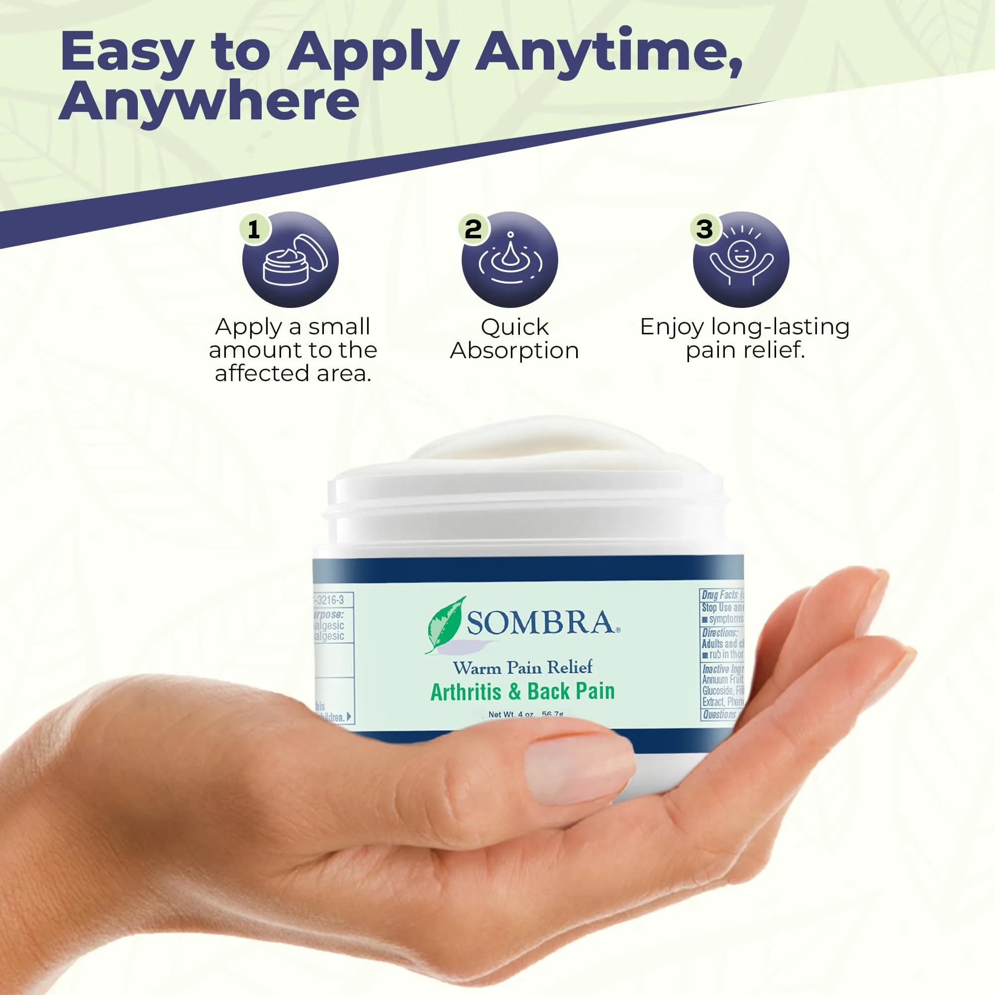 Sombra Warm Pain Relief Gel 237ml (8 Fl Oz) | Cooling then Warming for Arthritis, Back Pain & Pre-Exercise - view 5