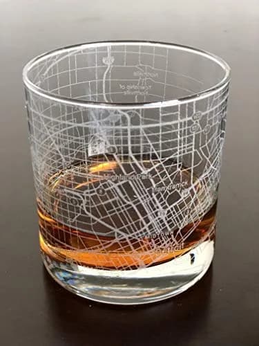 Or Something Detroit City Map Old Fashioned Whiskey Glass 355ml (11oz) | Dishwasher Safe thumbnail 2