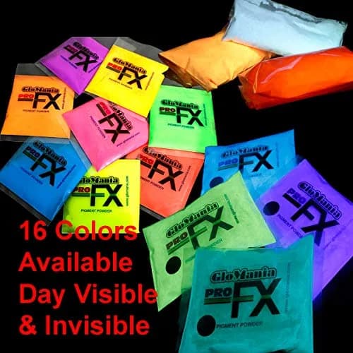 Glomania Glow in The Dark Neutral Invisible Strontium Aluminate Pigment Powder 2oz | Bright Yellow/Orange thumbnail 4