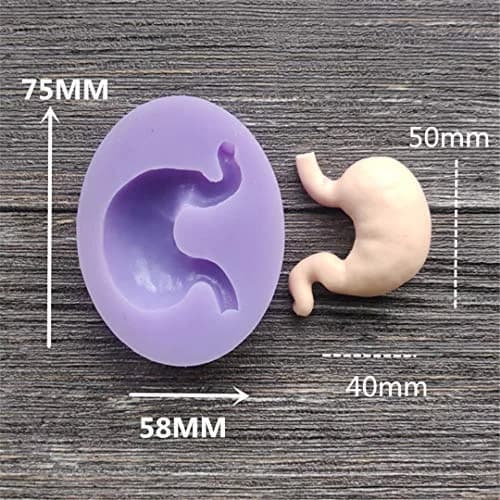 Dekostar Human Organs Shape Silicone Molds,8 Pcs | Food Preparation & Cake Decor (110 chars) thumbnail 4