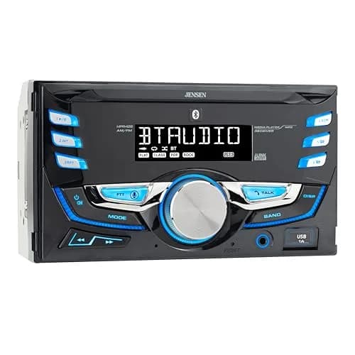 Jensen MPR420 Double DIN Bluetooth Car Stereo, AM/FM Radio, USB Playback | 7" LCD, 4W Power thumbnail 1