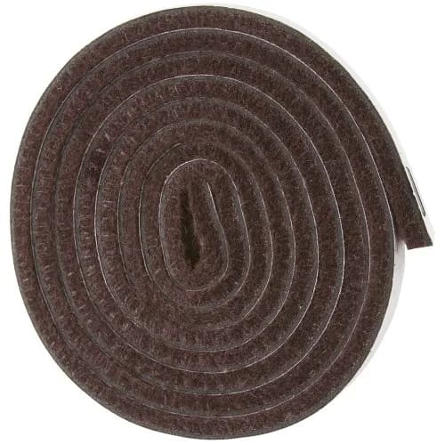 SOFTTOUCH Heavy Duty Felt Strips with Adhesive Backing, Brown 1.27cm x 152.4cm (0.5" x 60") | Protects Floors & Furniture thumbnail 2
