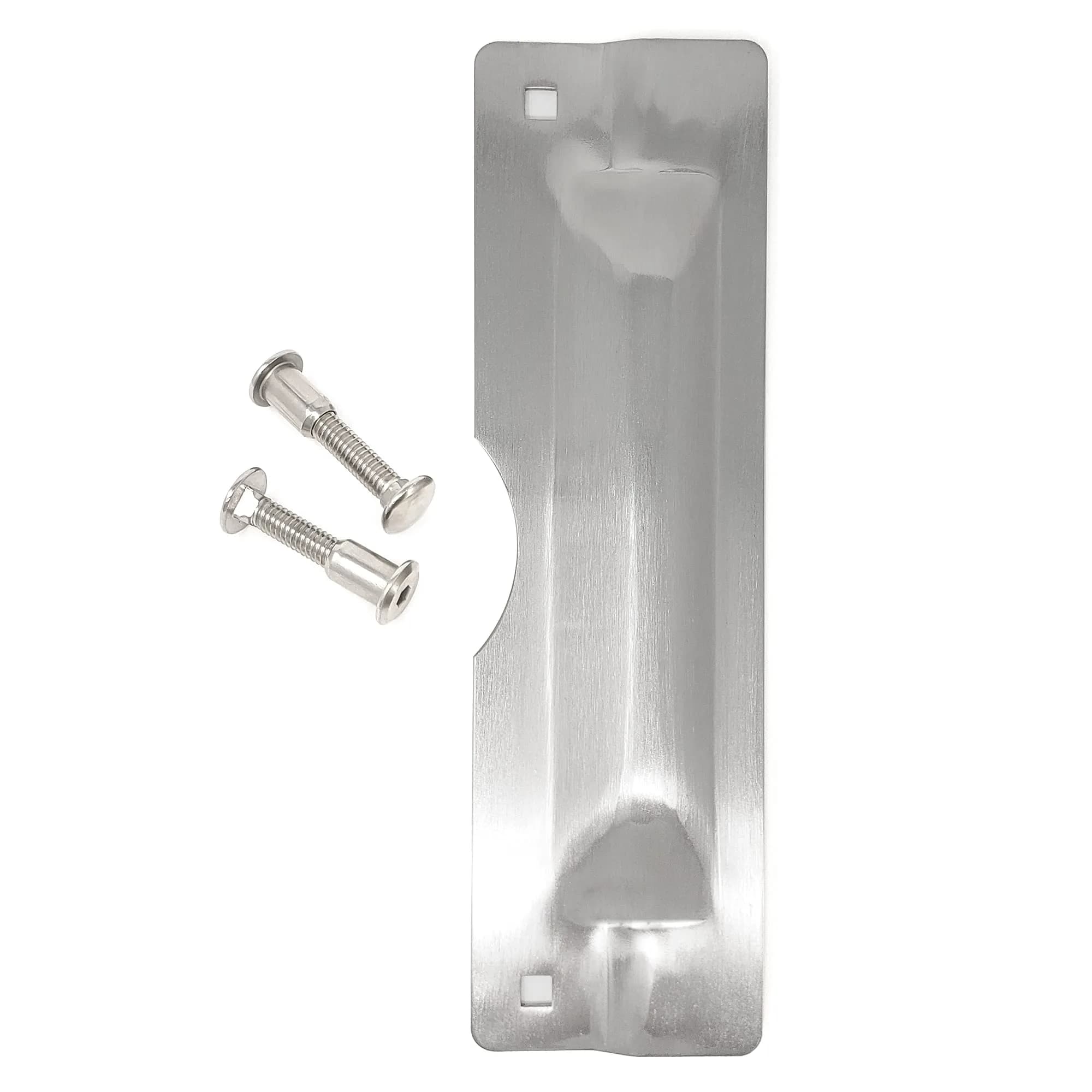 LATCHPROTECTOR.COM Latch Protector with Cut Out, Steel, Silver, 7.6cm (3") x 27.9cm (11") | Heavy Duty Security for Outward Swinging Doors - view 5