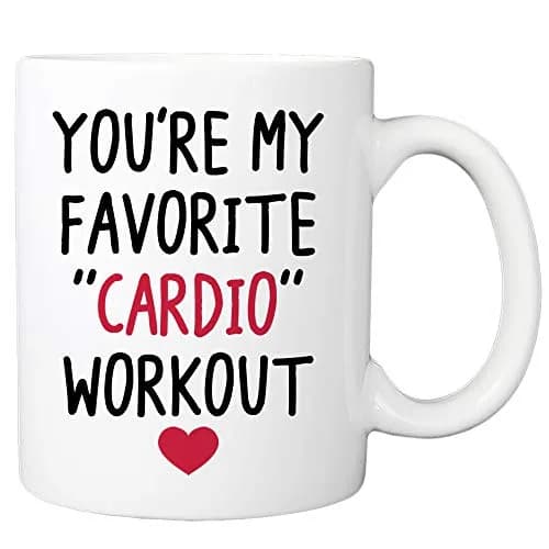 MyCozyCups You're My Favorite Cardio Workout Coffee Mug 11oz | Funny Gift for Husband, Wife, Partner thumbnail 1