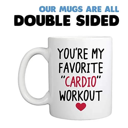 MyCozyCups You're My Favorite Cardio Workout Coffee Mug 11oz | Funny Gift for Husband, Wife, Partner thumbnail 6