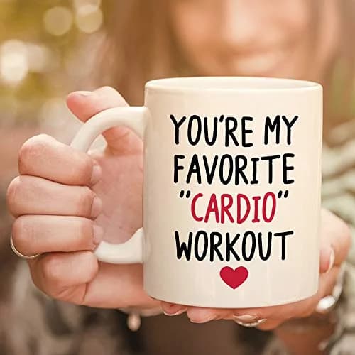 MyCozyCups You're My Favorite Cardio Workout Coffee Mug 11oz | Funny Gift for Husband, Wife, Partner thumbnail 2