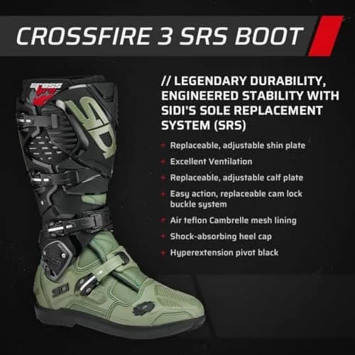 Sidi Crossfire 3 SRS Off-Road Boots | Durable, Lightweight & Custom Fit for Extreme Riding thumbnail 6