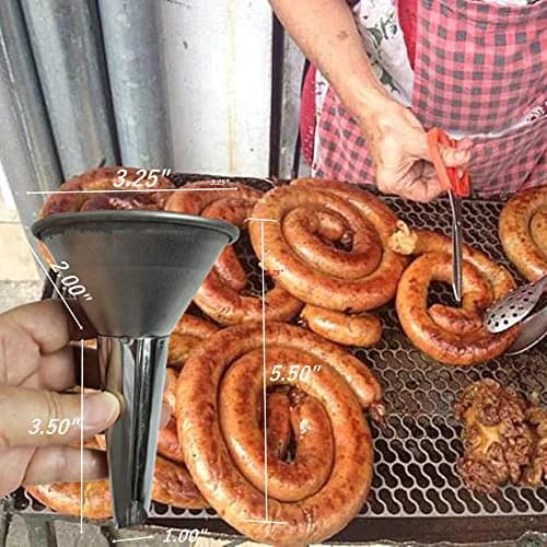 Heavens Tvcz Stainless Steel Cones for Sausage | Durable Food Funnel 3.25" & 5.50" thumbnail 2