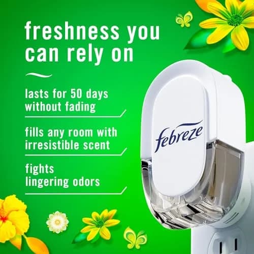 Febreze Fade Defy PLUG Air Freshener Refills, Gain Original Scent, 0.87oz (25.7ml) Each, 3 Count | Lasts 50 Days on Low thumbnail 2