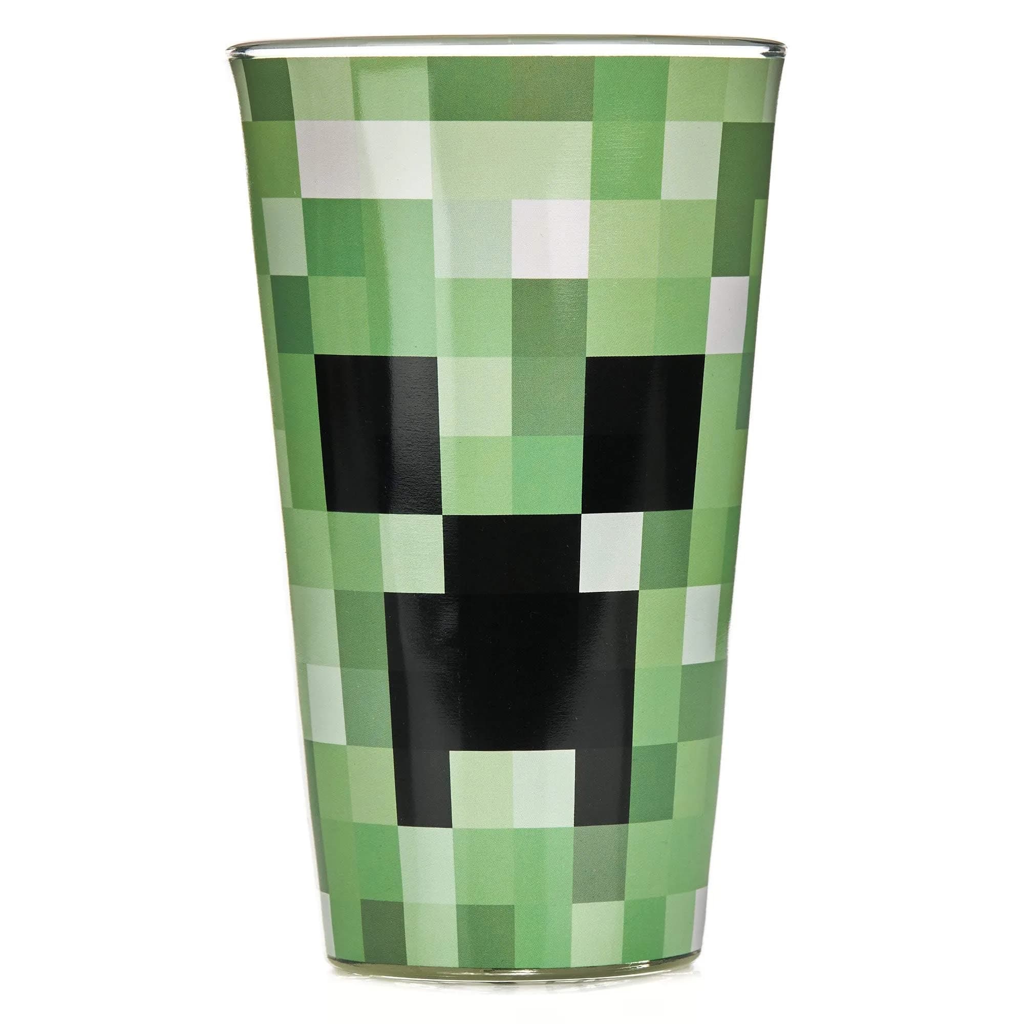 Paladone Minecraft Creeper Glass Tumbler 450ml (15.2 oz) | Officially Licensed Gaming Collectible - main product image