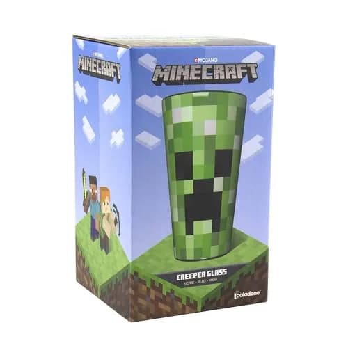 Paladone Minecraft Creeper Glass Tumbler 450ml (15.2 oz) | Officially Licensed Gaming Collectible thumbnail 6