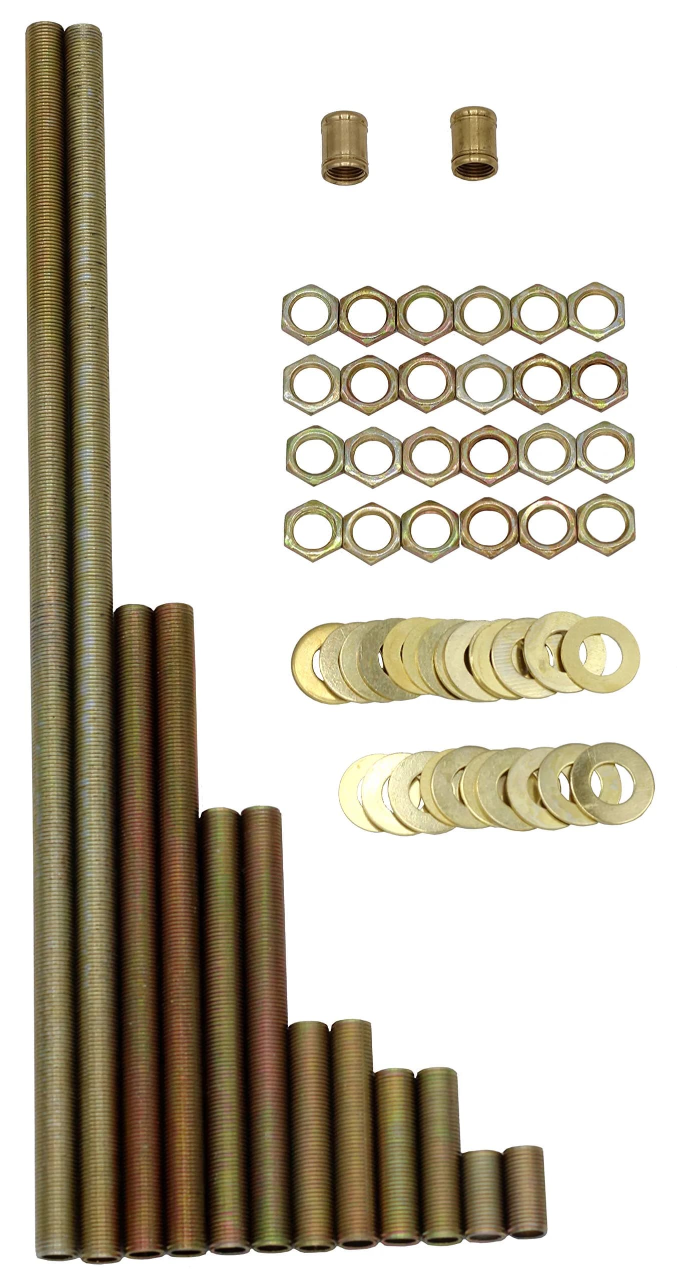 Creative Hobbies 64 Piece Lamp Repair Hardware Assortment Pack | Complete, Versatile & USA Imported (70-120 chars) — Gold