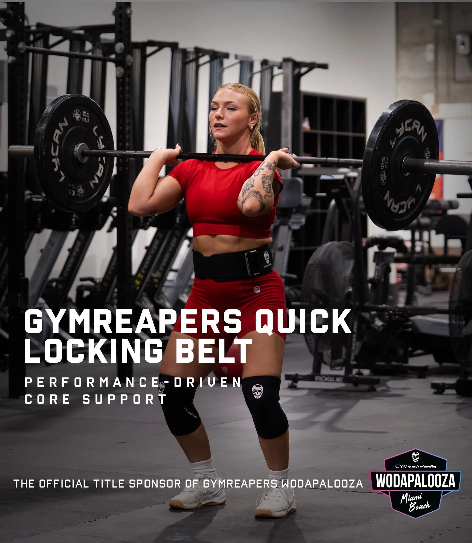 Gymreapers Quick Locking Weightlifting Belt Ranger Green X-Small | 4 Inch Nylon Metal Buckle Back Support thumbnail 3