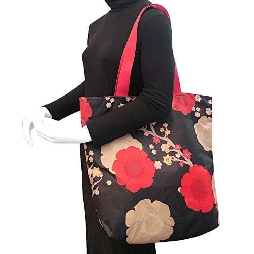 Wrapables Carryall Shopping Tote Bag Large | Waterproof Foldable Durable Ripstop Polyester thumbnail 3