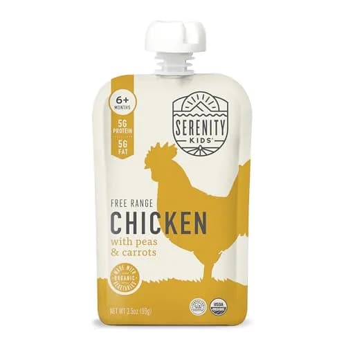 Serenity Kids 6+ Months Chicken Baby Food Pouch | Organic Protein & No Added Sugar (70-120 chars) thumbnail 1
