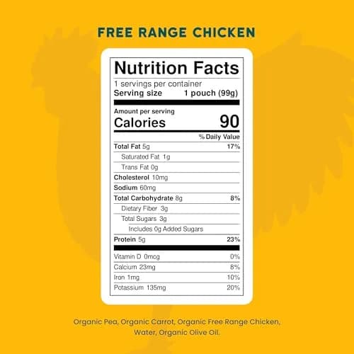 Serenity Kids 6+ Months Chicken Baby Food Pouch | Organic Protein & No Added Sugar (70-120 chars) thumbnail 3