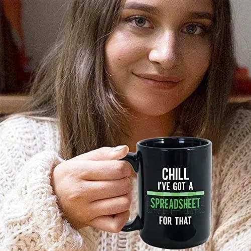 Bubble Hugs Accountant Coffee Mug 15 oz Black | Funny Finance Data Analyst Gift Men Women thumbnail 7