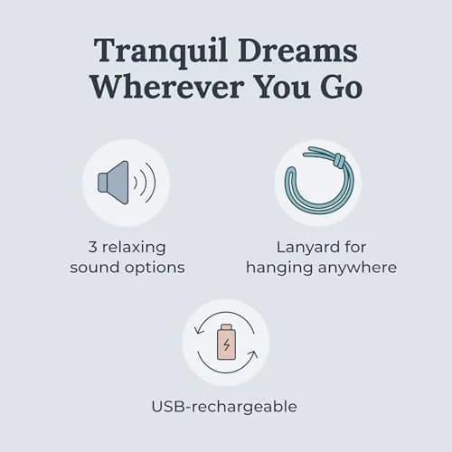 YOGASLEEP Rohm Portable White Noise Machine & Travel Case | 3 Sounds, 24-Hr Battery, USB Rechargeable, Noise Blocking thumbnail 2