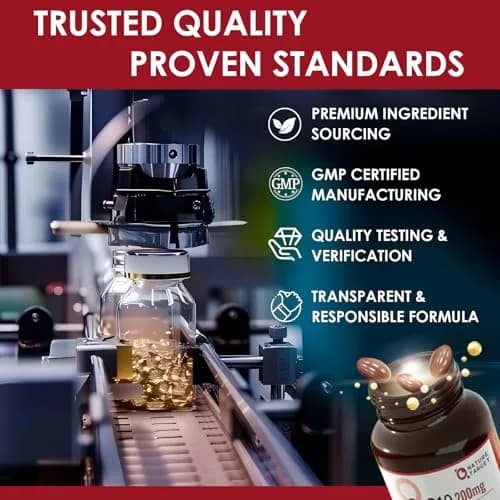 NATURE TARGET CoQ10 200mg Softgels with PQQ, 120 Servings | High Absorption Antioxidant for Heart & Immunity thumbnail 7