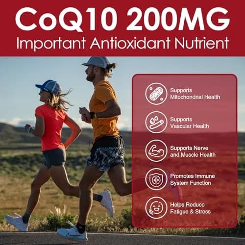 NATURE TARGET CoQ10 200mg Softgels with PQQ, 120 Servings | High Absorption Antioxidant for Heart & Immunity thumbnail 4