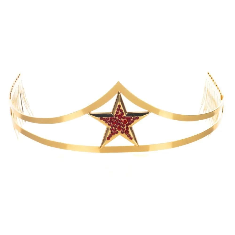 Bioworld Wonder Woman Cosplay Gold Tiara | Costume Headwear for Girls (OSFA)