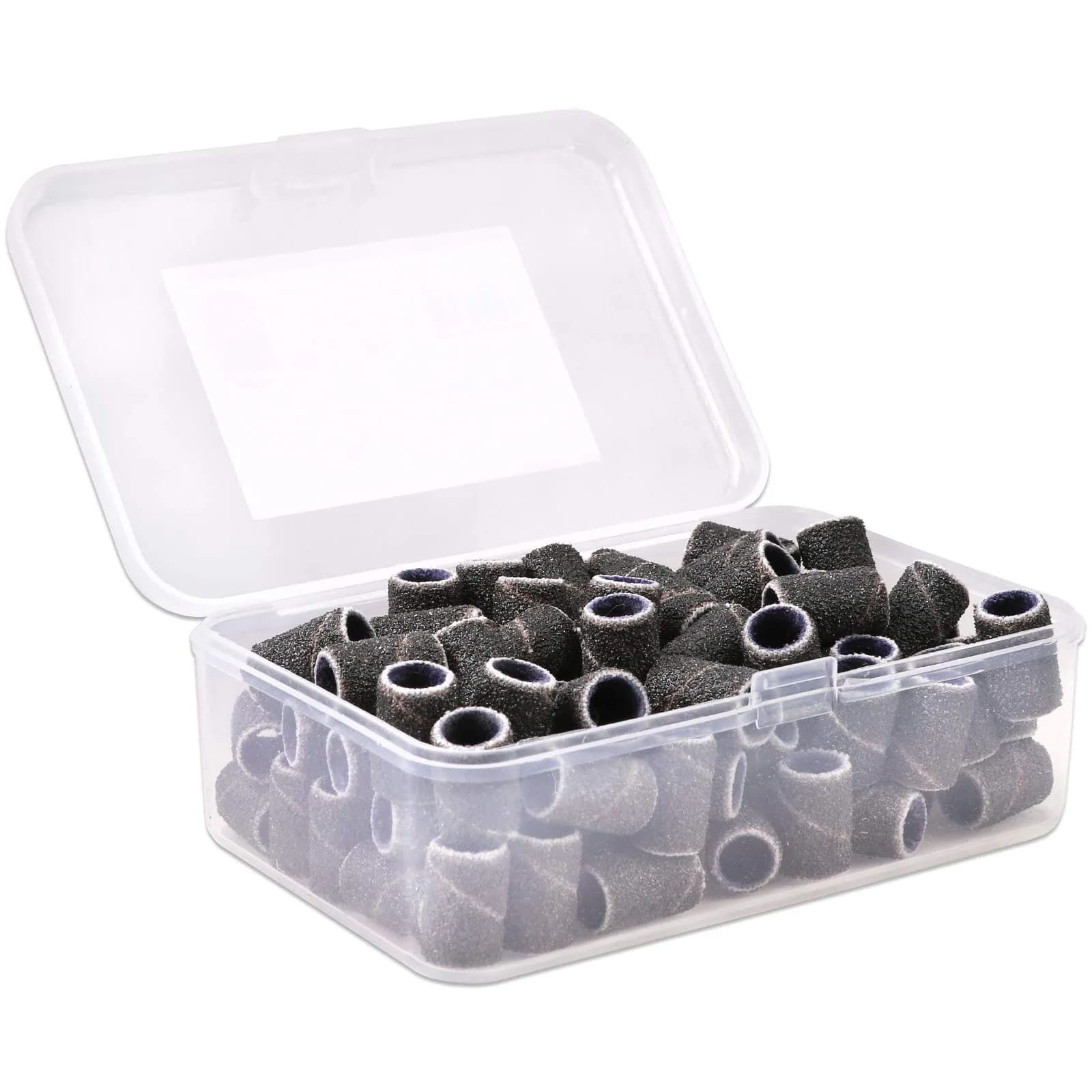 PANA Black Abrasive Nail Sanding Bands 80 Grit (100-Pack, 0.6 in. / 15.2 mm) - main product image
