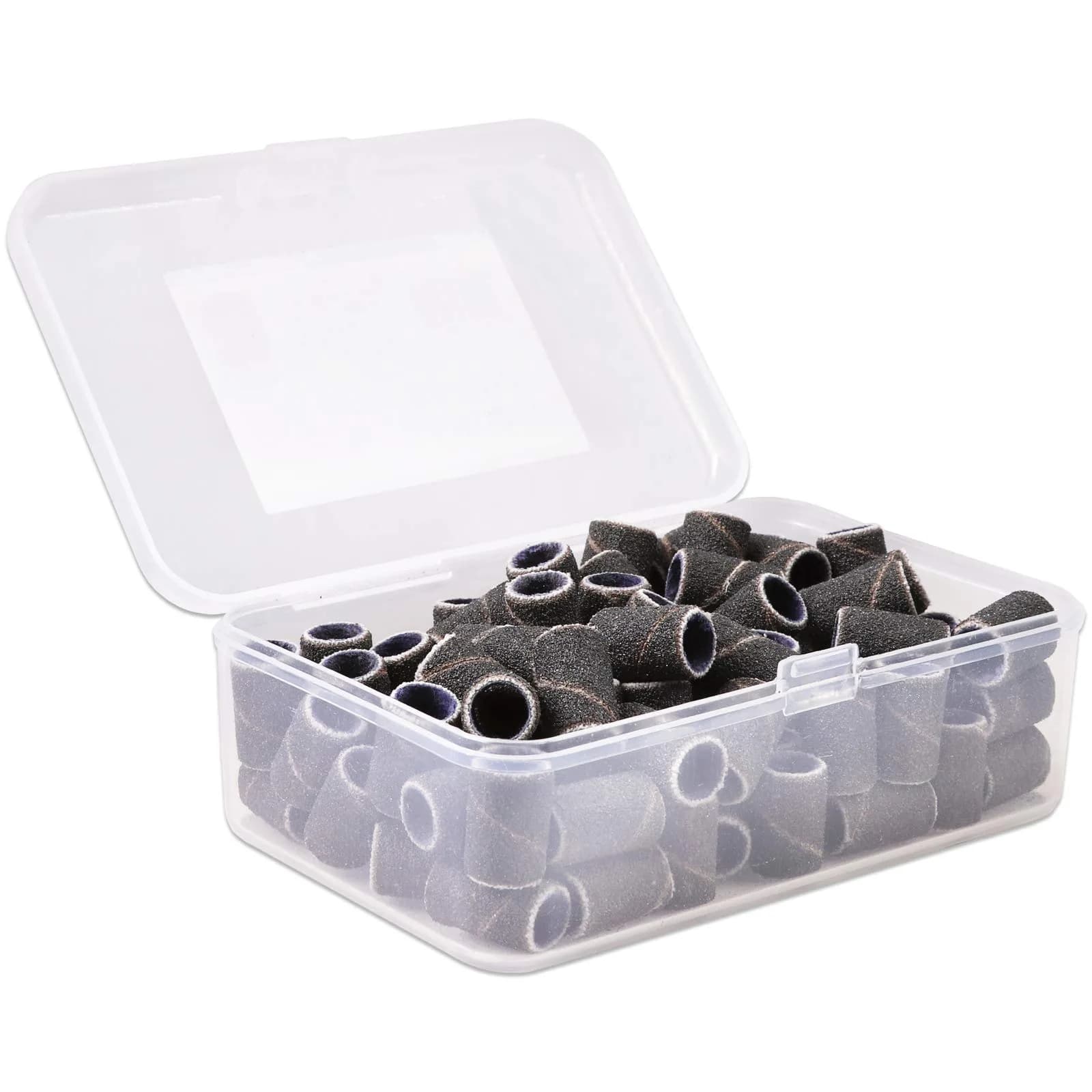 PANA 100 Pieces Nail Sanding Bands 60 Grit Brown | Professional Manicure & Pedicure Tools — Large Black / 120 Grit