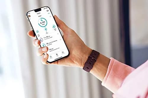 Fitbit Charge 4 Fitness & Activity Tracker with Built-in GPS, Heart Rate, Sleep & Swim Tracking, Rosewood, One Size (S & L Bands Included) thumbnail 9