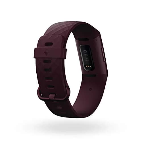 Fitbit Charge 4 Fitness & Activity Tracker with Built-in GPS, Heart Rate, Sleep & Swim Tracking, Rosewood, One Size (S & L Bands Included) thumbnail 3