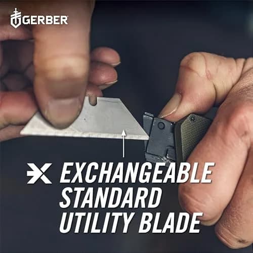 Gerber Prybrid Utility Knife Multitool 8-in-1 Box Cutter, Green G10, 10.8 cm (4.25 in) Folded thumbnail 7