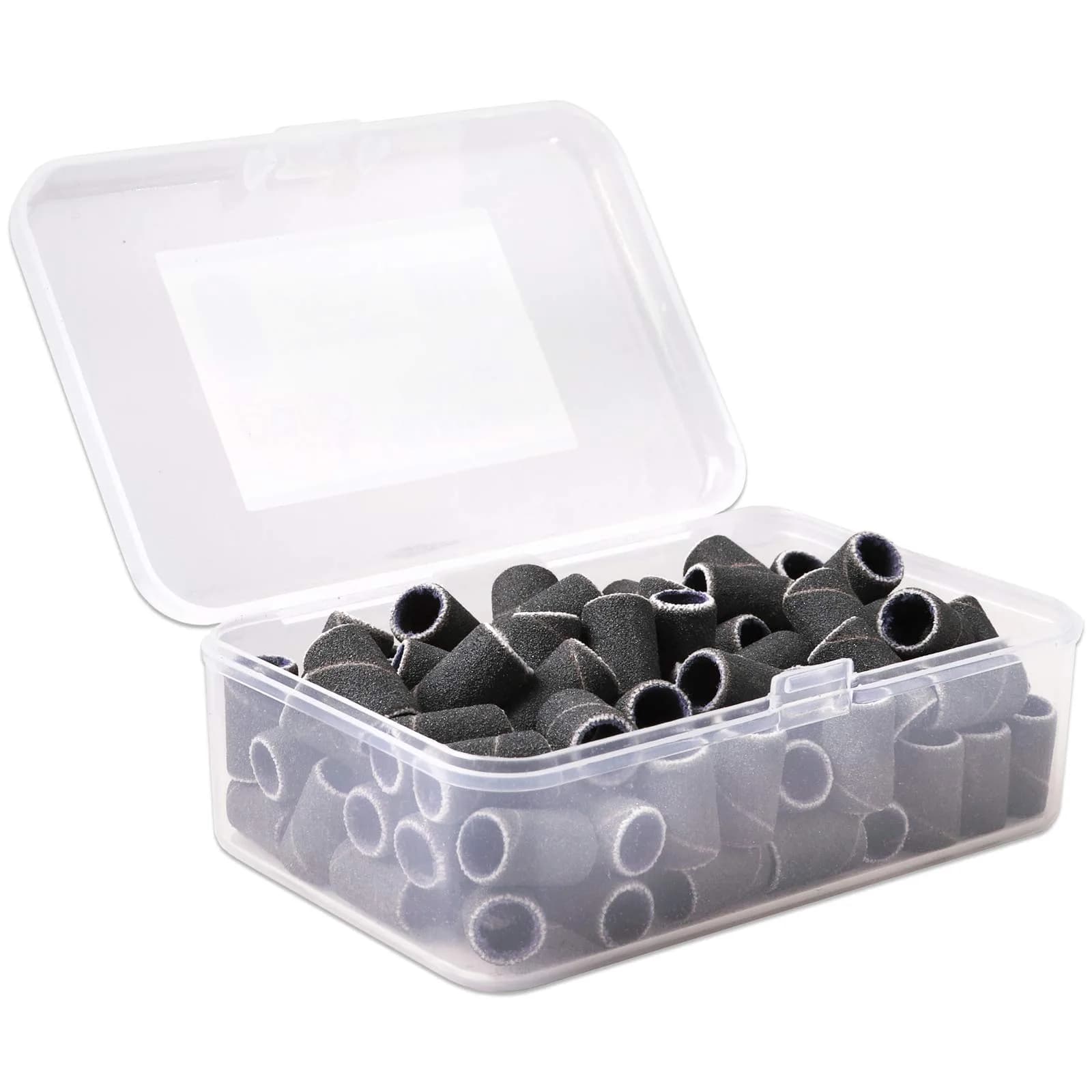 PANA 100 Pieces Nail Sanding Bands 240 Grit Black | Professional Manicure & Pedicure Tools — Large Black