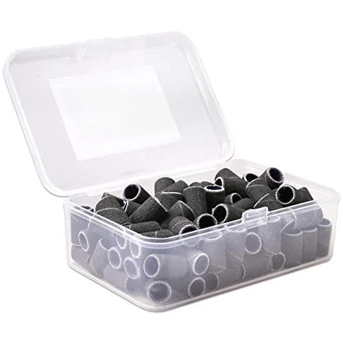 PANA 100 Pieces Nail Sanding Bands 240 Grit Black | Professional Manicure & Pedicure Tools thumbnail 1