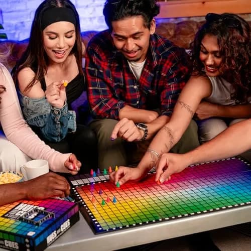 USAOPOLY Hues and Cues - Vibrant Color Guessing Board Game for 3-10 Players Ages 8+ | Connect Clues from 480 Colors thumbnail 6