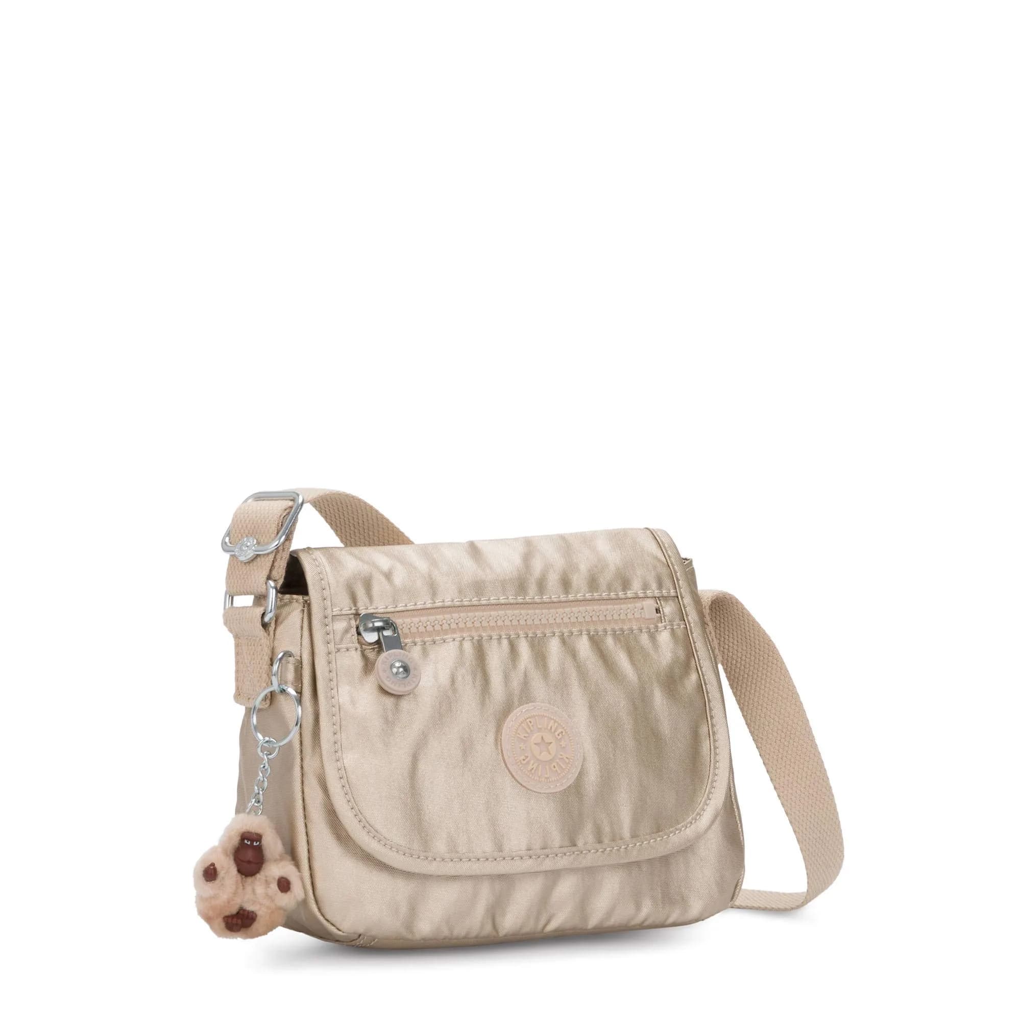 Kipling Sabian Mini Crossbody Bag in Starry Gold Metallic (7.75"L x 5.75"H x 3.25"D) - view 2