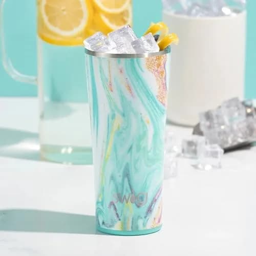 Swig Life 22oz Insulated Tumbler, Travel Coffee Mug with Lid, Stainless Steel (Wanderlust) | Keeps Drinks Cold 24h & Hot 3h thumbnail 3