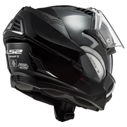 LS2 Helmets Valiant II Modular Helmet (Gloss Blackout - X-Small) | DOT Approved, Lightweight & Aerodynamic thumbnail 7
