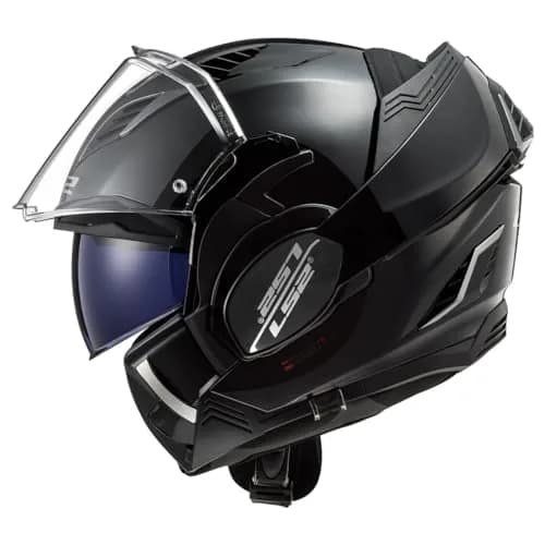 LS2 Helmets Valiant II Modular Helmet (Gloss Blackout - X-Small) | DOT Approved, Lightweight & Aerodynamic thumbnail 2